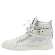 Pre-owned Leather sneakers Giuseppe Zanotti Pre-owned , White , Dames