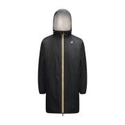 Eiffel 3.0 Sherpa Gevoerde Regenjas K-Way , Black , Unisex