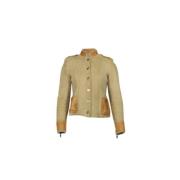 Pre-owned Suede outerwear Armani Pre-owned , Beige , Dames