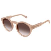 Nude/Brown Shaded Sunglasses Chloé , Pink , Dames