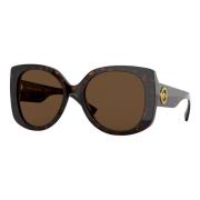 Medusa Icon Zonnebril Donker Havana/Bruin Versace , Brown , Dames