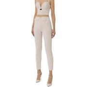 Trousers Elisabetta Franchi , White , Dames