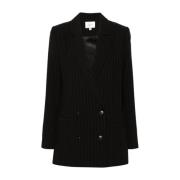Single-Breasted Coats Gestuz , Black , Dames