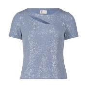 Shirt met korte mouwen vera mont , Blue , Dames