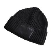 Geribbelde Hoed Beanie Patrizia Pepe , Black , Dames