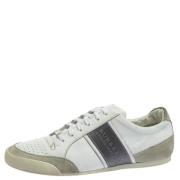 Pre-owned Leather sneakers Burberry Vintage , White , Dames