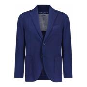 Wollen Stretch Blazer met Decoratieve Knopen Circolo 1901 , Blue , Her...