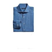 Denim Shirts Fay , Blue , Heren