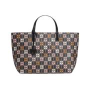 Grote Shopper Tas met Love Birds Monogram Pinko , Multicolor , Unisex