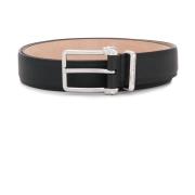 Zwarte Riem met Vierkante Gesp voor Heren Alexander McQueen , Black , ...