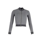 Pre-owned Wool tops Miu Miu Pre-owned , Gray , Dames