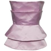 Pre-owned Satin tops Armani Pre-owned , Pink , Dames