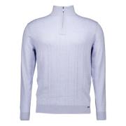 Turtle zip ls sweaters lichtblauw Gentiluomo , Blue , Heren