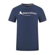 T-Shirts Aquascutum , Blue , Heren