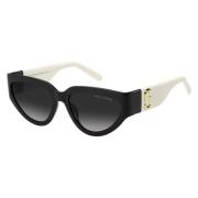 Black White/Grey Shaded Sunglasses Marc Jacobs , Black , Dames