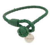 Pre-owned Leather bracelets Bottega Veneta Vintage , Green , Dames