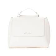 Witte Soft Small Leren Handtas Orciani , White , Dames