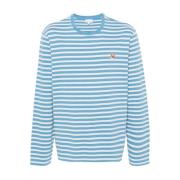 Long Sleeve Tops Maison Kitsuné , Blue , Heren