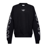 Sweatshirt met logo Off White , Black , Heren