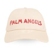 Baseballpet met logo Palm Angels , Beige , Heren