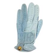 Pre-owned Leather gloves Hermès Vintage , Blue , Dames