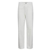 Straight Jeans Designers Remix , White , Dames