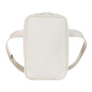 Pre-owned Leather crossbody-bags Louis Vuitton Vintage , White , Dames