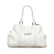 Pre-owned Leather shoulder-bags Gucci Vintage , White , Dames