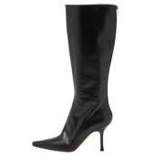 Pre-owned Leather boots Jimmy Choo Pre-owned , Black , Dames