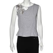 Pre-owned Cotton tops Moschino Pre-Owned , Gray , Dames