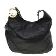 Pre-owned Leather gucci-bags Gucci Vintage , Black , Dames