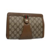 Pre-owned Canvas gucci-bags Gucci Vintage , Beige , Dames