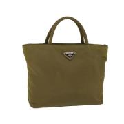 Pre-owned Nylon handbags Prada Vintage , Green , Dames