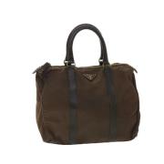 Pre-owned Fabric handbags Prada Vintage , Brown , Dames