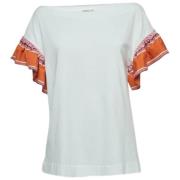 Pre-owned Fabric tops Emilio Pucci Pre-owned , White , Dames