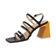 Aubrey Leren Sandalen Alohas , Black , Dames