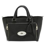 Pre-owned Leather totes Mulberry Pre-owned , Black , Dames