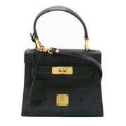 Pre-owned Leather handbags MCM Pre-owned , Black , Dames