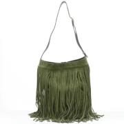 Pre-owned Suede celine-bags Celine Vintage , Green , Dames