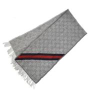 Pre-owned Wool scarves Gucci Vintage , Gray , Dames