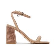 Nude Roze Synthetische Sandalen voor Vrouwen Guess , Beige , Dames