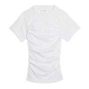 Gerimpelde Ria T-shirt Axel Arigato , White , Dames