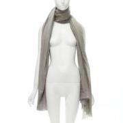 Pre-owned Cashmere scarves Hermès Vintage , Gray , Dames