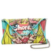 Pre-owned Leather clutches Moschino Pre-Owned , Multicolor , Dames