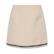 Tweed rok Moncler , Beige , Dames