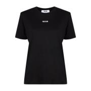 T-Shirts Msgm , Black , Dames