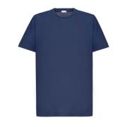 Blauw Katoenen T-shirt Model Z0178 Zanone , Blue , Heren