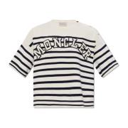 Trui met korte mouwen Moncler , White , Dames