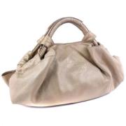 Pre-owned Leather handbags Loewe Pre-owned , Beige , Dames