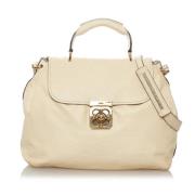 Pre-owned Leather shoulder-bags Chloé Pre-owned , White , Dames